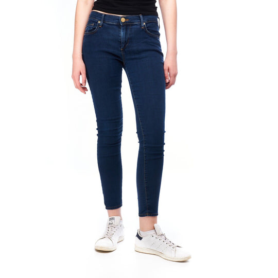 TRUE RELIGION USA Casey Skinny Jeans Navy Denim Cotton Women's Slim Fit Size 31