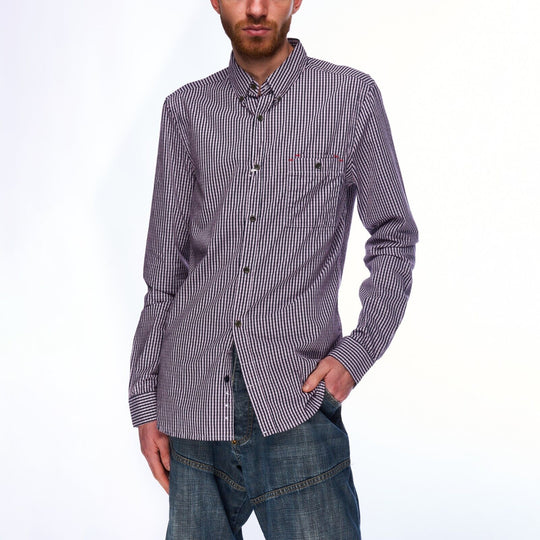 FRENCH CONNECTION Shirt Multicolored Check Cotton Men's Button Down Size S