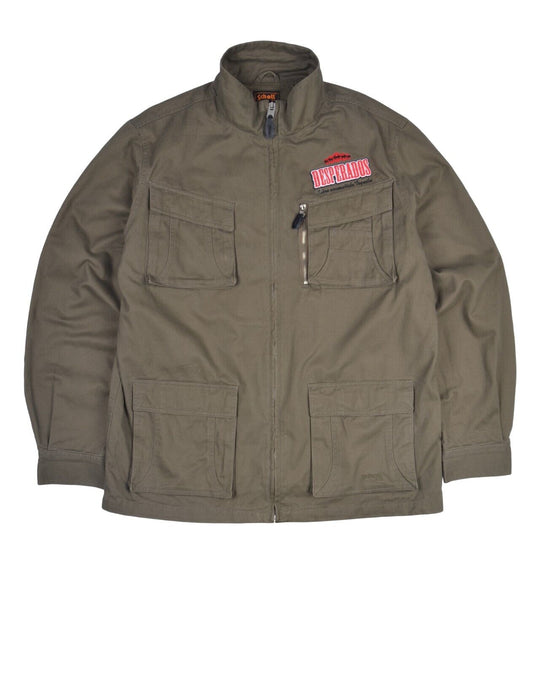 SCHOTT x DESPERADOS Jacket Green Cotton Mens Size XL