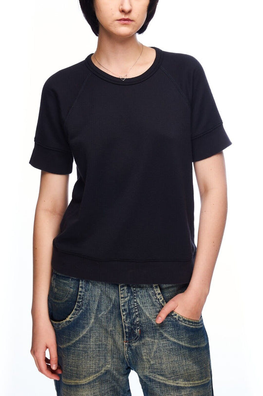 JAMES PERSE T-Shirt Black Cotton Men's Short Sleeve Tee Size 2