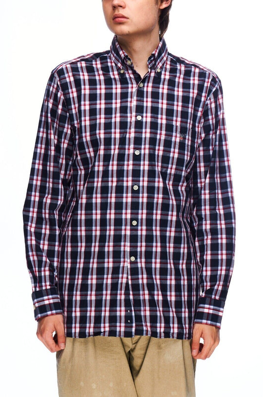 GANT Shirt Black Check Cotton Men's Button Down Size M