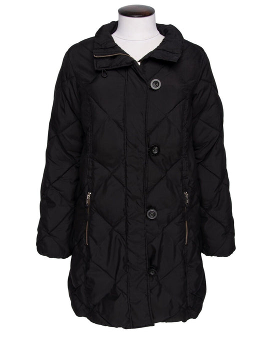 JEAN PAUL GAULTIER Femme Maille Jacket Black Women's Quilt Puffer Coat Size M