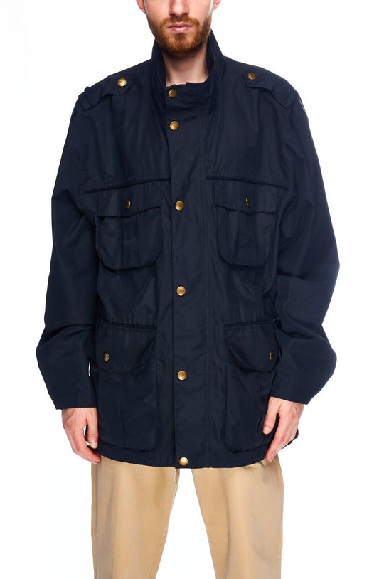 BARBOUR Waterproof Jacket Navy Blue Membrane Mens  Size XL