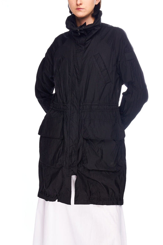 ARMANI EXCHANGE Jacket Black Nylon Women's Parka Size S