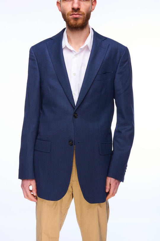 SUITSUPPLY Suit Blazer Navy Wool Men's Single Breasted Jacket Size 94