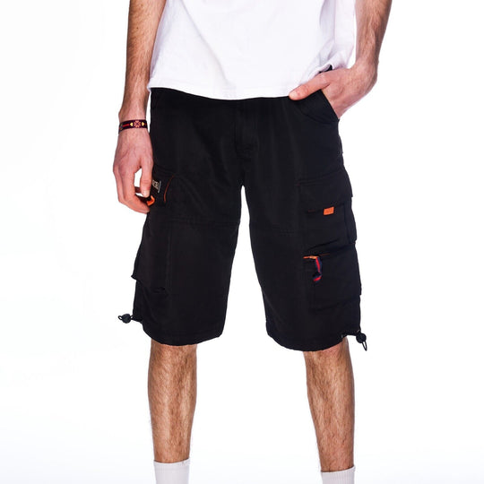 Vintage 00 DIESEL Y2K Cargo Shorts Black Cotton Mens Size S