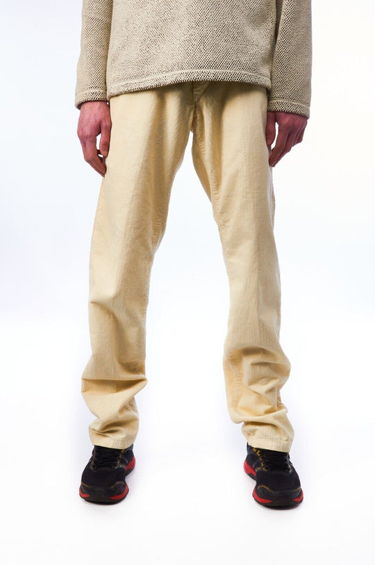 JOMUD Pants Beige Cotton Men's Straight Leg Trousers Size 52