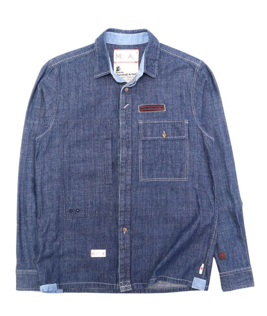 Men's MARSHALL ARTIST 2011 Blue Denim Shirt Size s