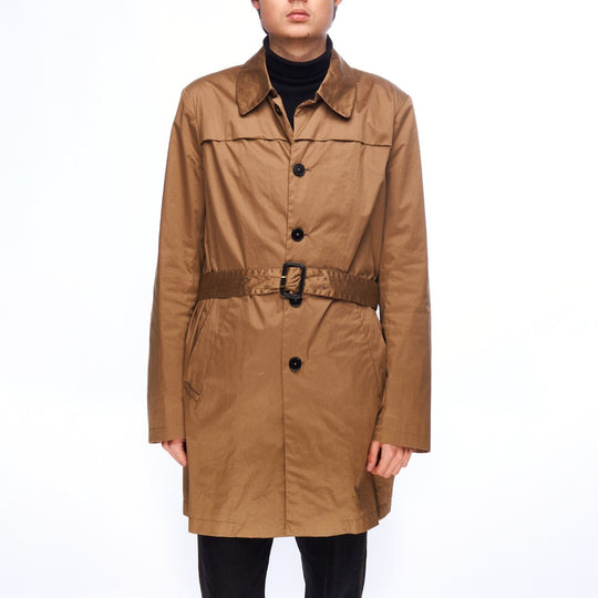 PAUL SMITH Belted Trench Coat Beige Cotton Men's Jacket Size L