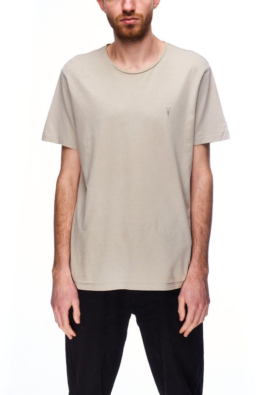 ALLSAINTS Brace Tonic Crew T-Shirt Grey Cotton Men's Tee Top Size M