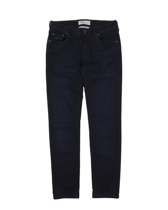 JACOB COHEN Tailored Jeans Navy Blue Stretch Straight Leg Womens Denim Size 27