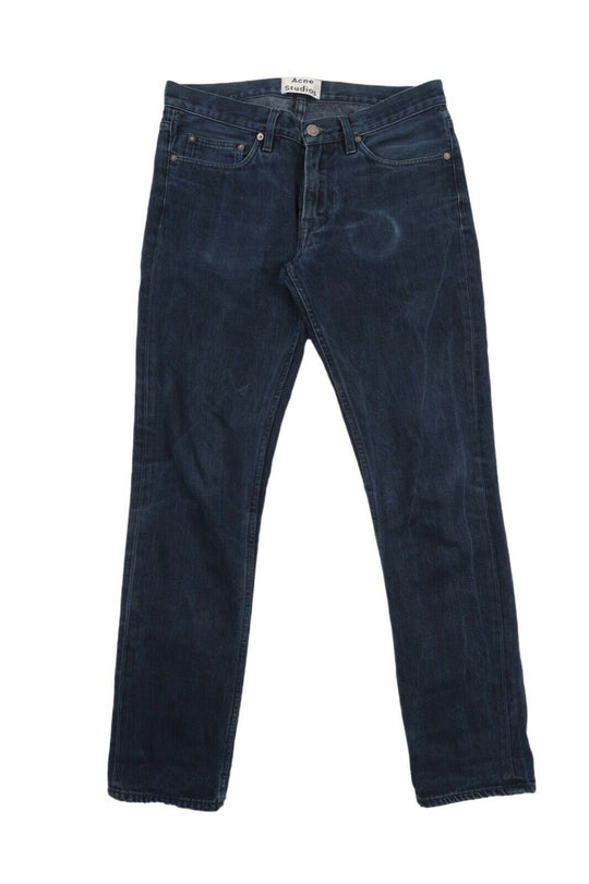 Men's ACNE STUDIOS Vega Blend Rec Blue Faded Denim Jeans Size W 32 L 32