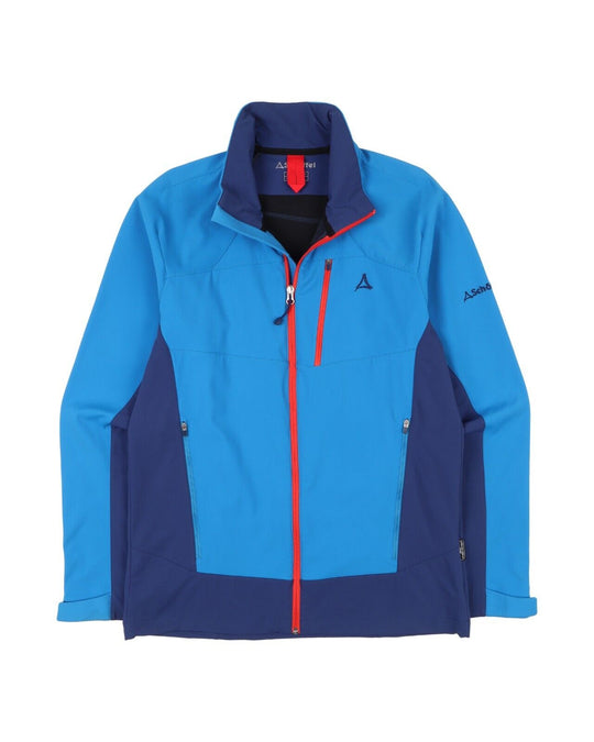 SCHOFFEL Windbreaker Blue Softshell Mens Jacket Size 48 / M