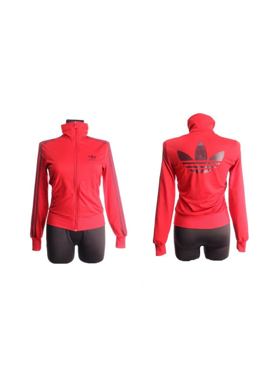 ADIDAS Red Sportswear Track Top Jacket Size 34