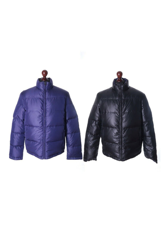 Men's LAGERFELD Purple / Black Double-Sided Quilted Jacket Size 52