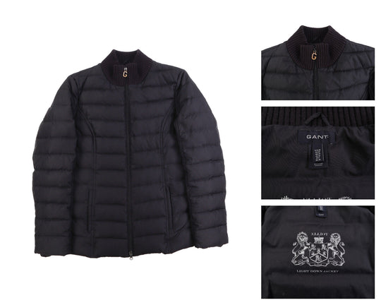 Women's GANT Black Down Quilted Jacket Size M