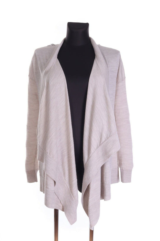 Women's ALL SAINTS Beige 100% Wool NOVARA Cardigan Size s