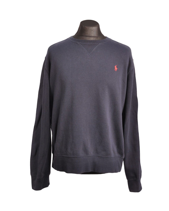 POLO RALPH LAUREN Sweatshirt Navy Blue Crew Neck Mens Pullover Jumper Size XL
