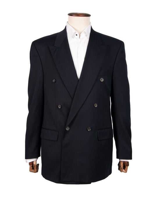 Vintage YVES SAINT LAURENT Homme Double Breasted Blazer Wool Mens Size 52 IT