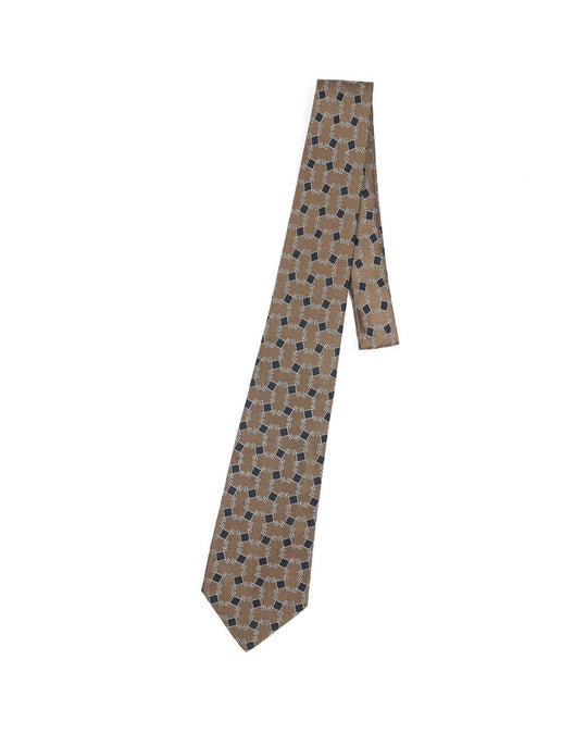 GIANNI VERSACE Couture Tie Necktie Men's 100% Silk Geometric Pattern