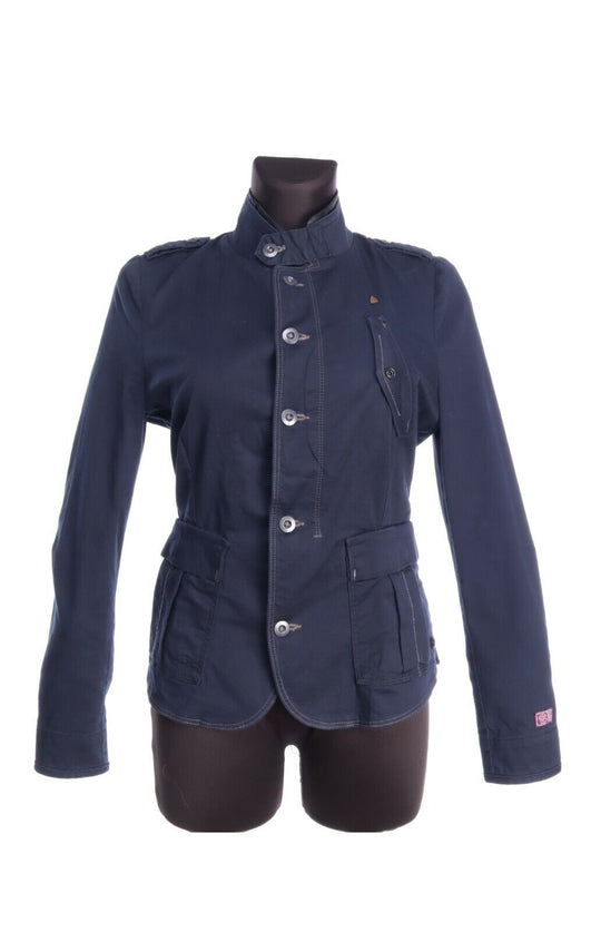 G-STAR Navy Raw Denim Cargo Line Cotton Blazer Jacket Size M