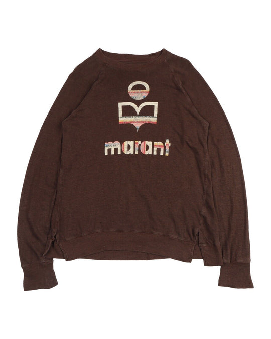 ISABEL MARANT Pullover Brown Linen Womens Jumper Size S