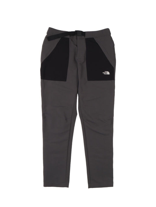 THE NORTH FACE Track Pants Gray Black Nylon Men's Hiking Outdoor Size 32
