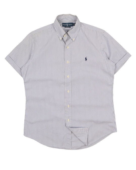 Men's RALPH LAUREN Blue Check Cotton Shirt Size L