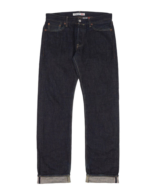UNIQLO Selvage Jeans Navy Blue Denim Cotton Men's Straight Size 32