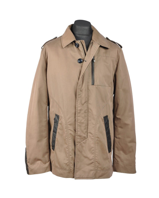 ETRO Milano Coat Brown Cotton Blend aMens Jacket  Size L