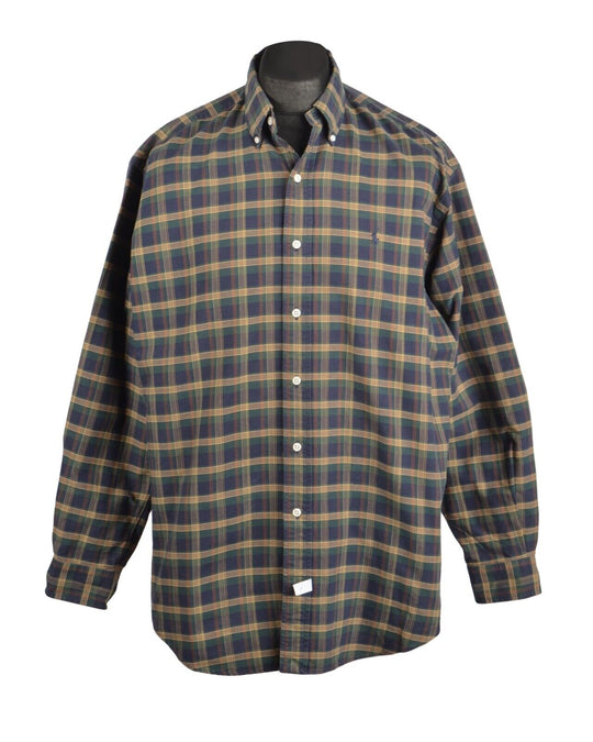 Men's Vintage RALPH LAUREN Multicolor Check Cotton Shirt Size M