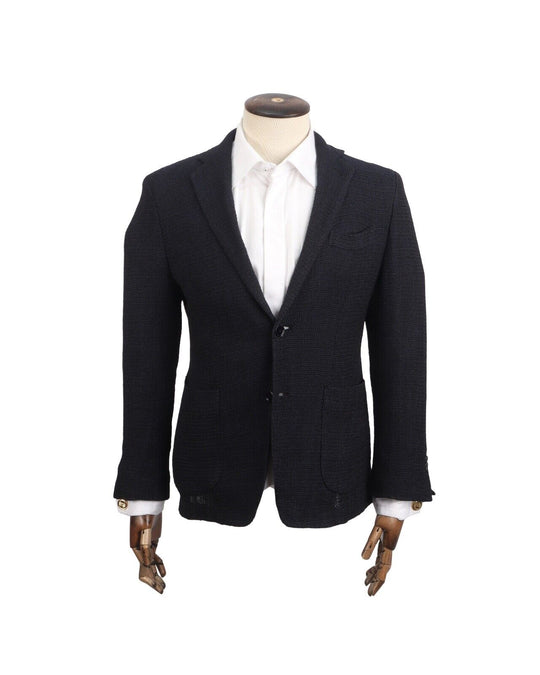 ALFERANO x Ferla Knit Blazer Wool Silk Men's Sport Coat Size 48 IT