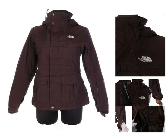 Women's THE NORTH FACE Brown HyVent Outdoor Ski Winter Jacket Size XS