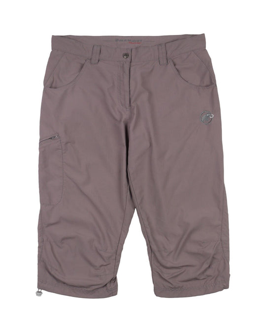 MAMMUT Cargo Shorts Grey Cotton Womens Outdoor Size 42