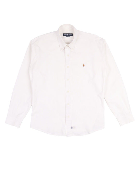 POLO by RALPH LAUREN Shirt White Cotton Men's Button Down