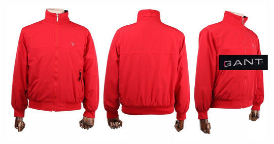 Men's GANT New Heaven Red Full Zip Newport Jacket Size s