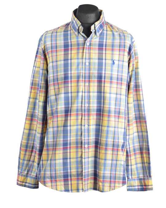 Men's POLO RALPH LAUREN Multicolor Cotton Shirt Size XL