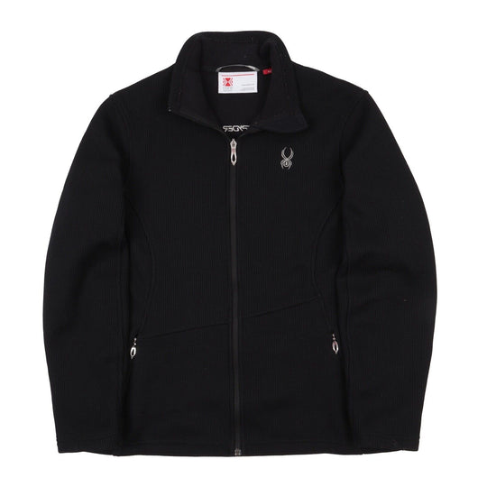 Men's SPYDER Black Full Zip Fleece Sweater Jumper Size XL