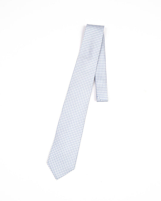 LUIGI BORRELLI Napoli Tie Blue Diamond Silk Men's Woven Necktie