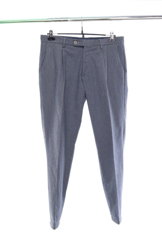 BOGGI Milano Reloaded Tailoring Orange Dandy Grey Pleated Pants Size 50