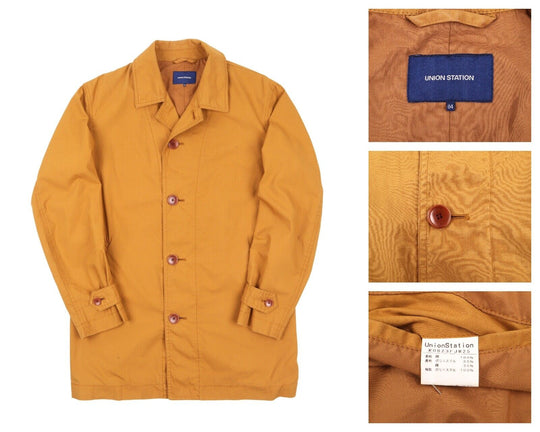 Men's UNION STATION Japan Brown Cotton Jacket Utility Coat Size 4 / M