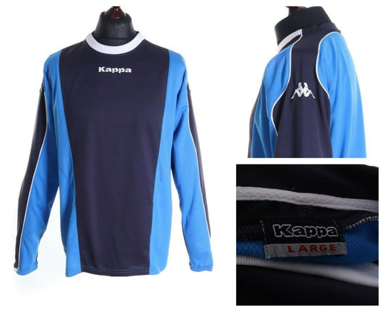 Men's KAPPA Navy Polyester Training Long Sleeve Size L