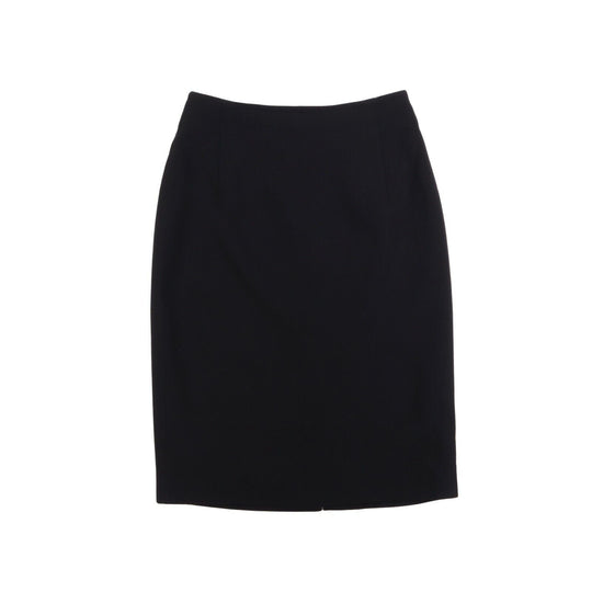 Women's Vintage BURBERRYS London Black Wool Tube Skirt Size 40