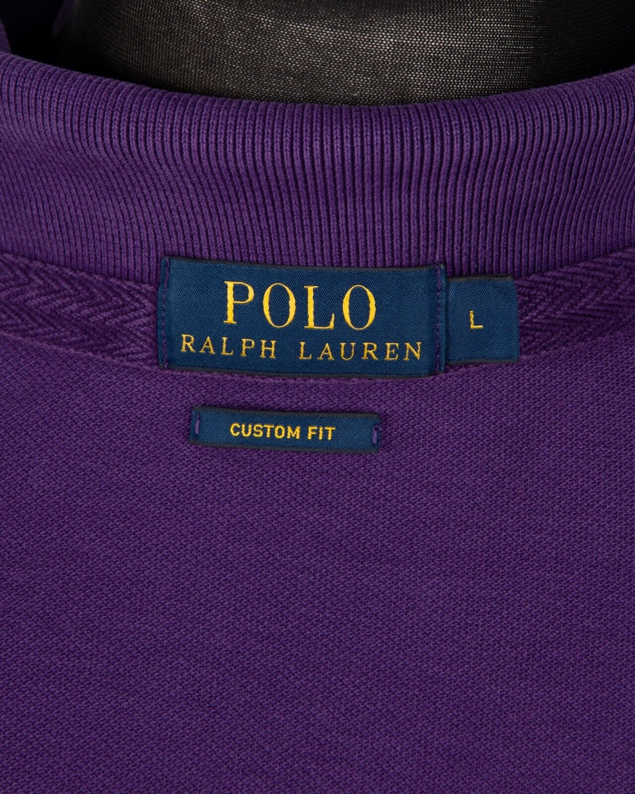 POLO RALPH LAUREN London Polo Shirt Purple Cotton Mens Big Pony Spell