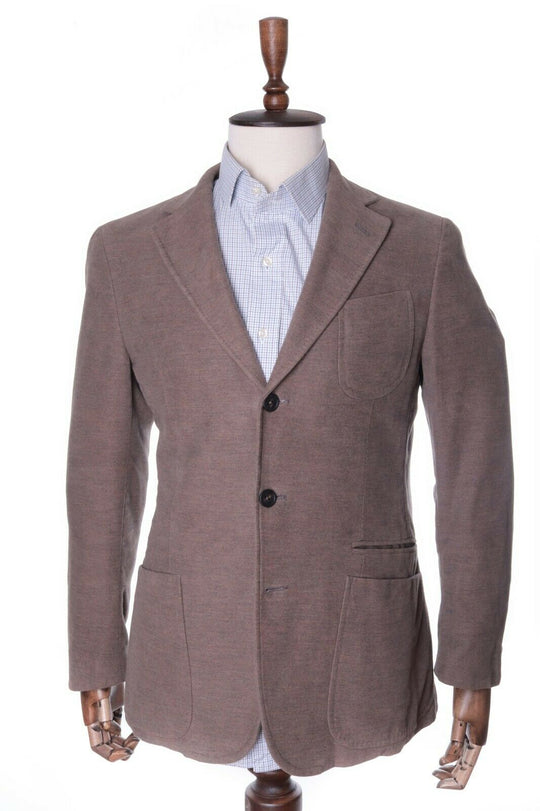 Men's PAL ZILERI Beige 100% Cotton Sport coat Blazer Jacket Size 50 R