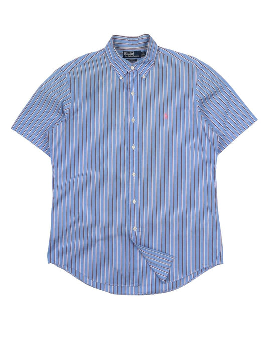 Men's POLO RALPH LAUREN Striped Short Sleeve Shirt Size 16 / 40