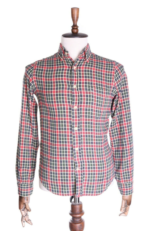 Men's GANT Rugger Multicolored Check 100% Cotton Syracuse Twill LS Shirt Size s
