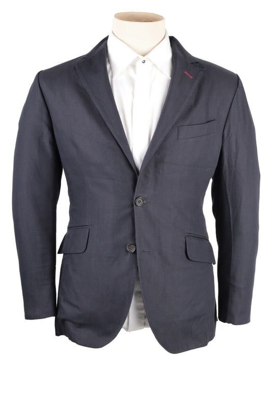 Men's HACKETT Navy Cotton Unlined Blazer Sport Jacket Size IT 48 UK 38 s