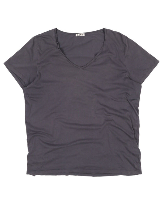 Women's ACNE STUDIOS Gray T-Shirt Tee Size XL