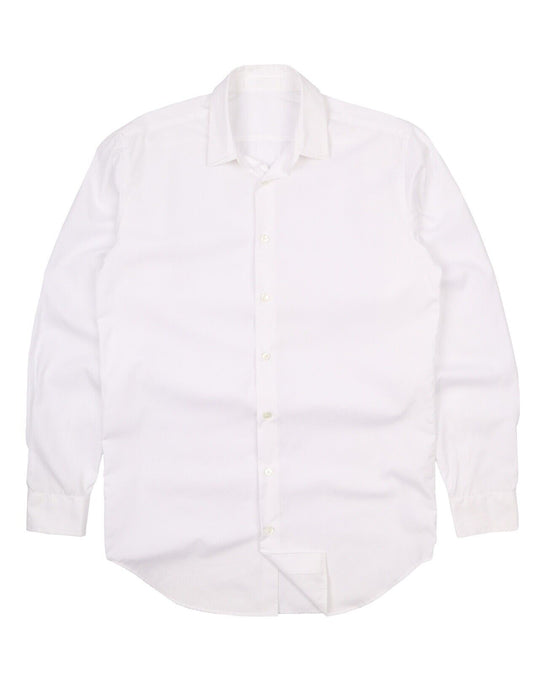 Men's LELA SCHERRER Zurich White Cotton Designer Shirt Size 39